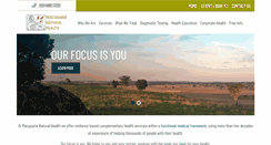 Desktop Screenshot of macquarienaturalhealth.com.au